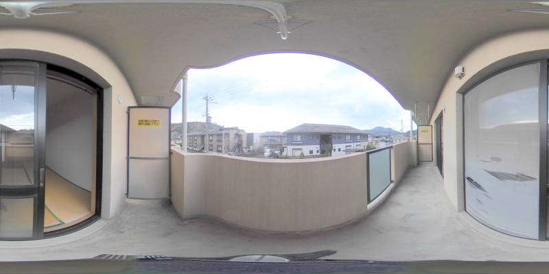 パノラマ画像バルコニー