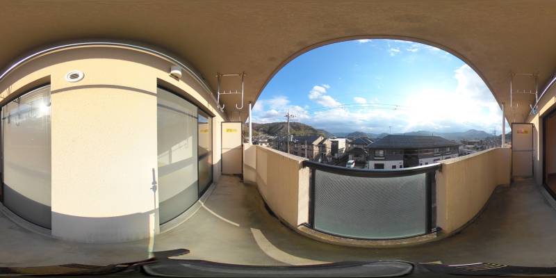 パノラマ画像バルコニー