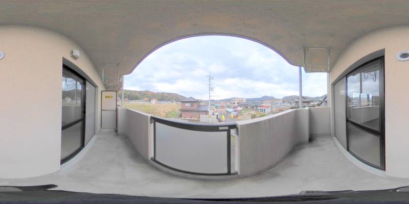 パノラマ画像バルコニー