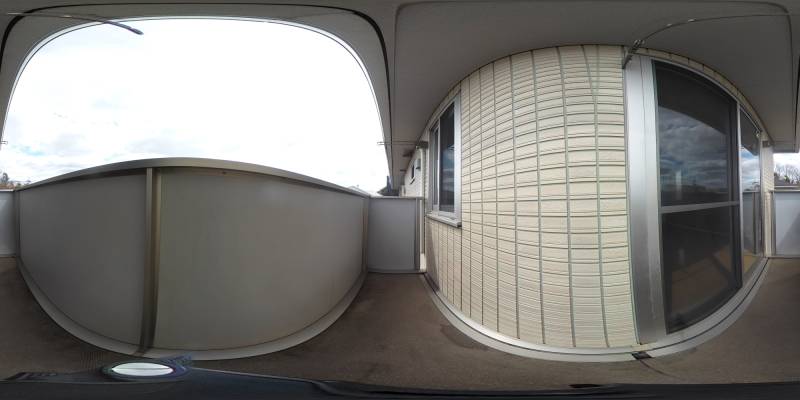 パノラマ画像バルコニー