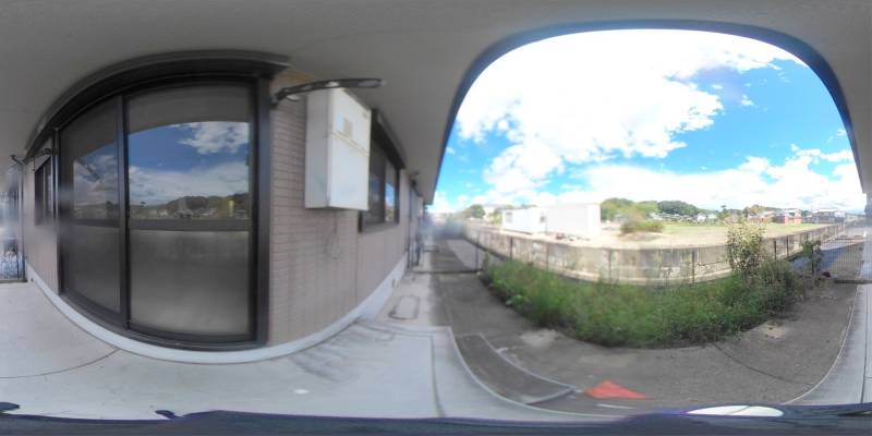 パノラマ画像バルコニー