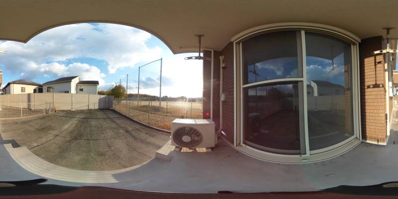 パノラマ画像バルコニー