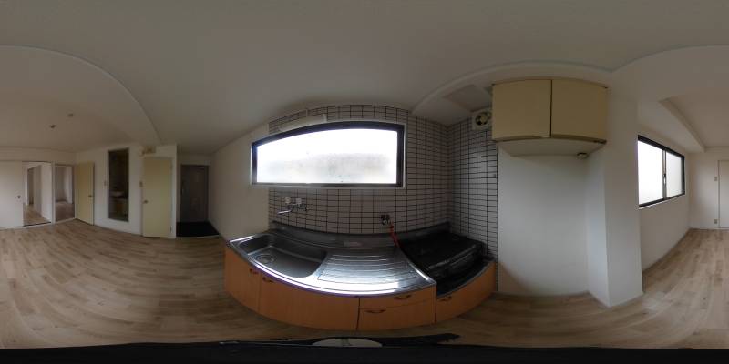 パノラマ画像キッチン