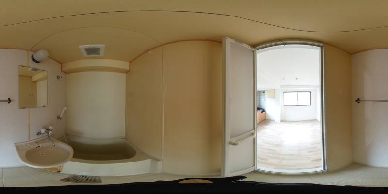 パノラマ画像バスルーム