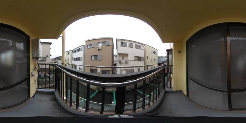 パノラマ画像バルコニー