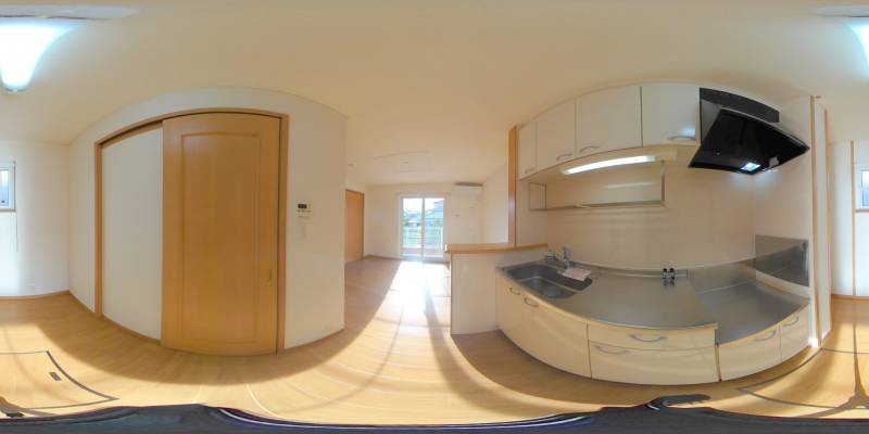 パノラマ画像キッチン