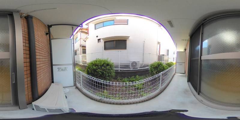 パノラマ画像バルコニー