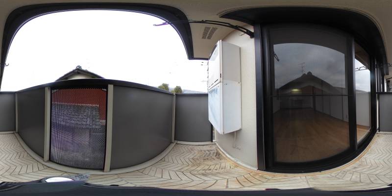 パノラマ画像バルコニー