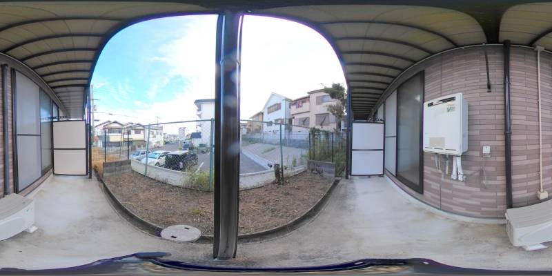 パノラマ画像バルコニー