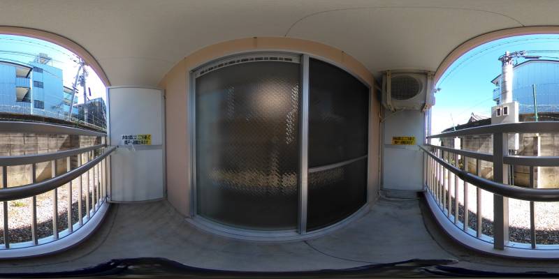 パノラマ画像バルコニー