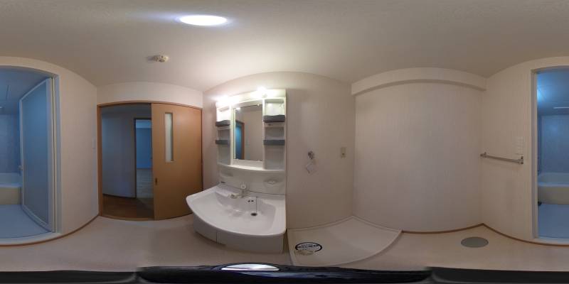 パノラマ画像洗面所
