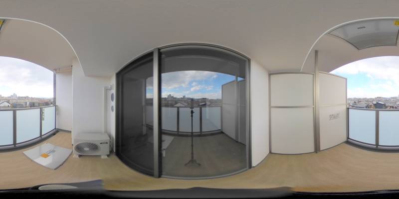 パノラマ画像バルコニー