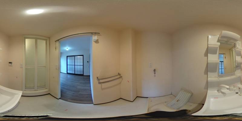 パノラマ画像洗面所