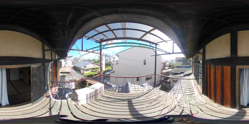 パノラマ画像バルコニー