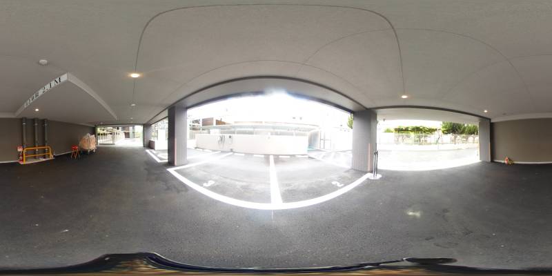 パノラマ画像駐車場