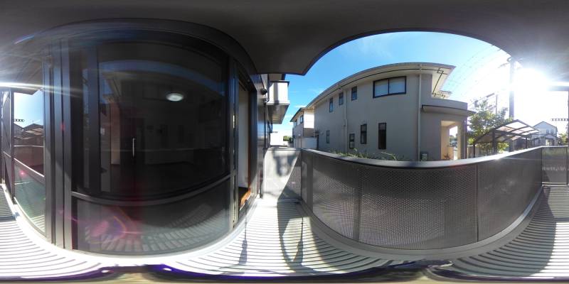 パノラマ画像バルコニー