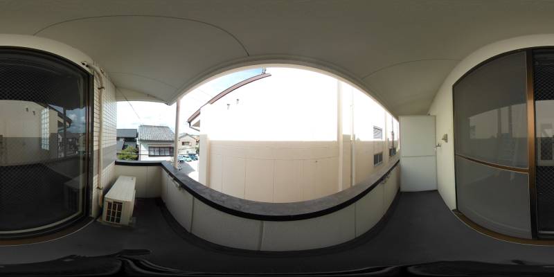 パノラマ画像バルコニー