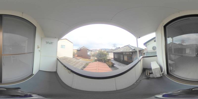 パノラマ画像バルコニー