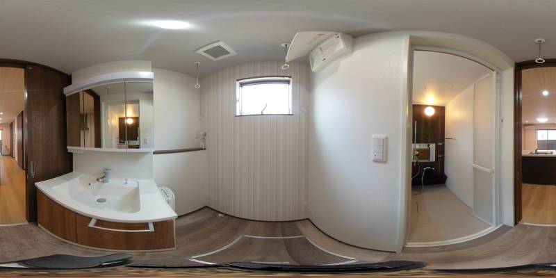 パノラマ画像洗面所