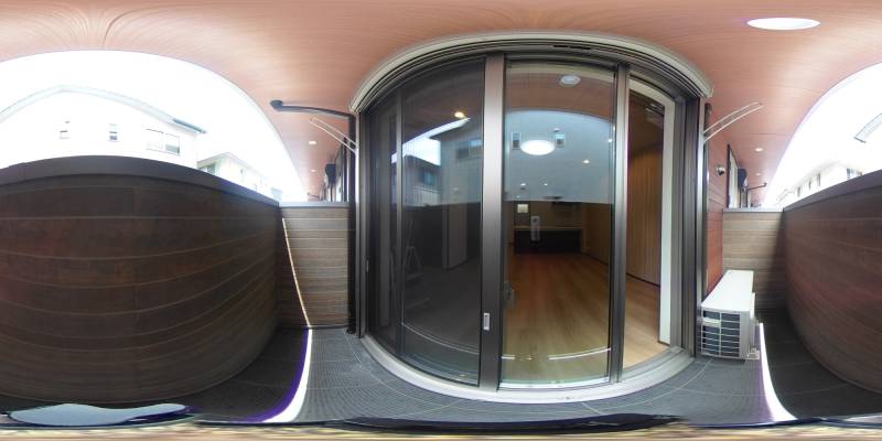 パノラマ画像バルコニー