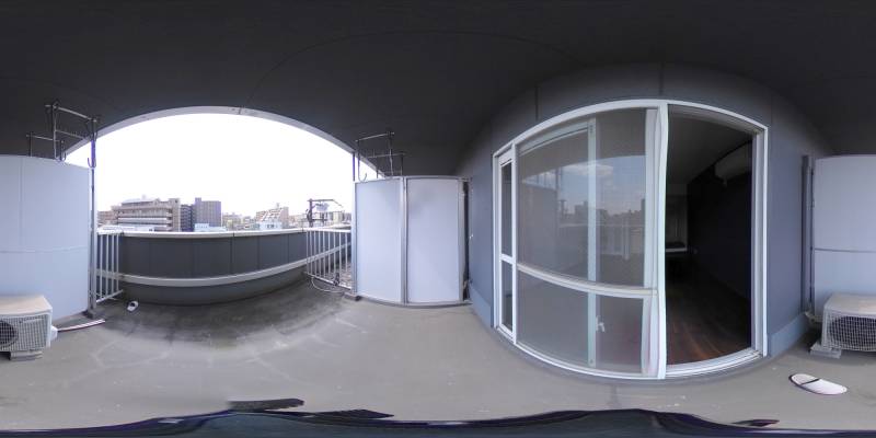 パノラマ画像バルコニー