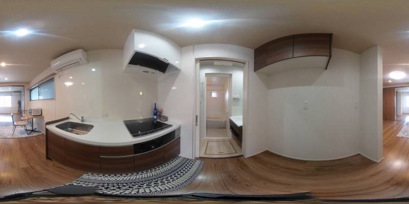 パノラマ画像キッチン