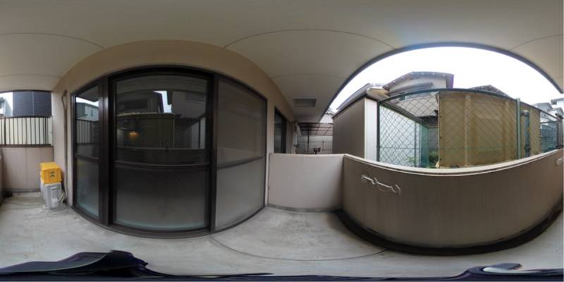 パノラマ画像バルコニー