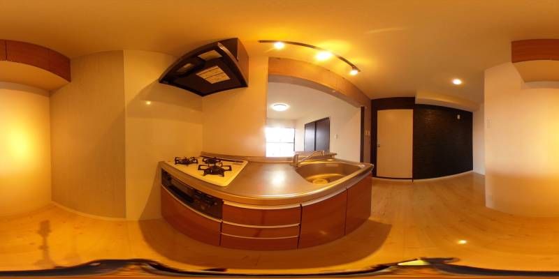 パノラマ画像キッチン