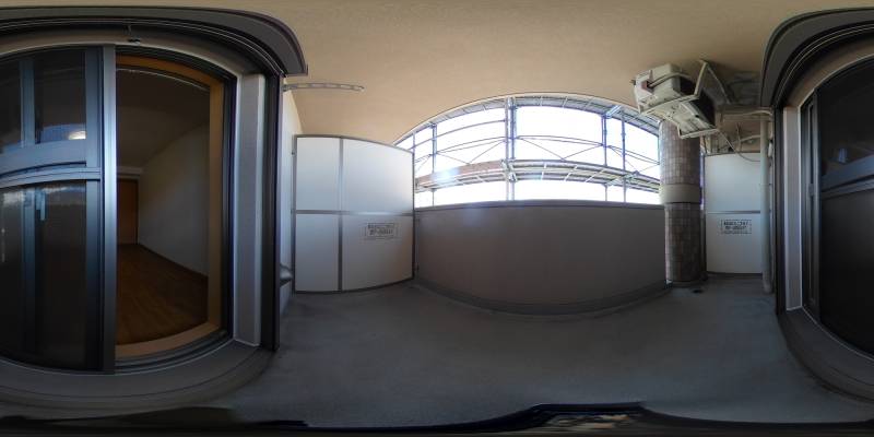 パノラマ画像バルコニー