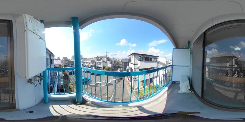 パノラマ画像バルコニー