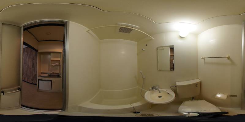 パノラマ画像バスルーム