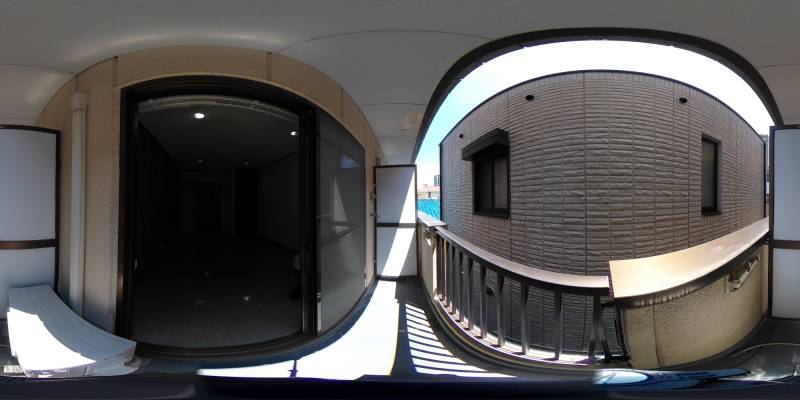 パノラマ画像バルコニー