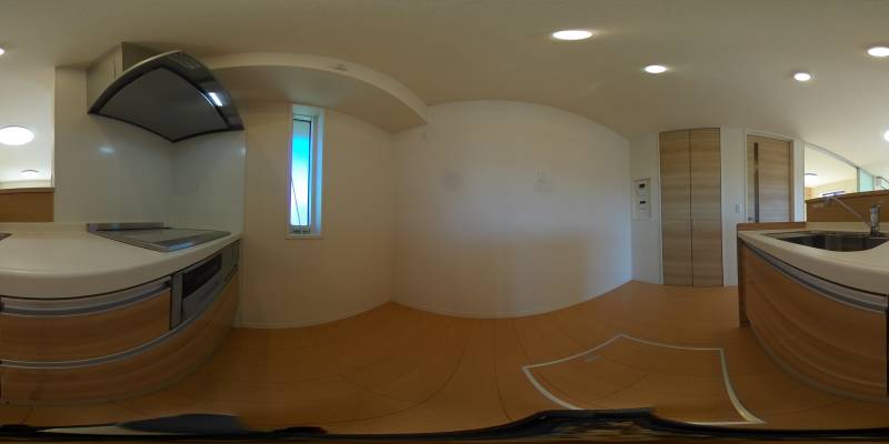 パノラマ画像キッチン