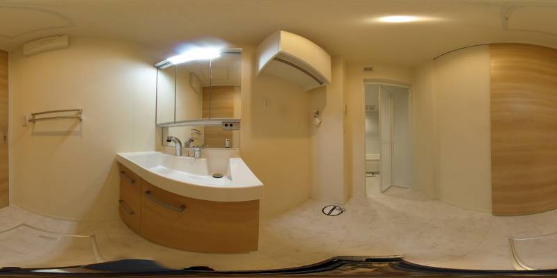 パノラマ画像洗面所