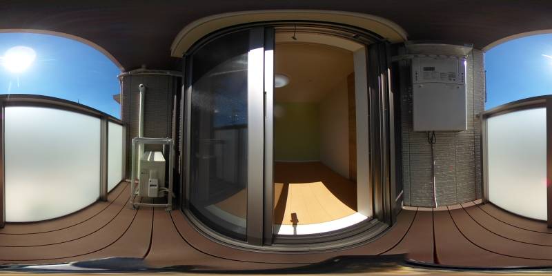 パノラマ画像バルコニー