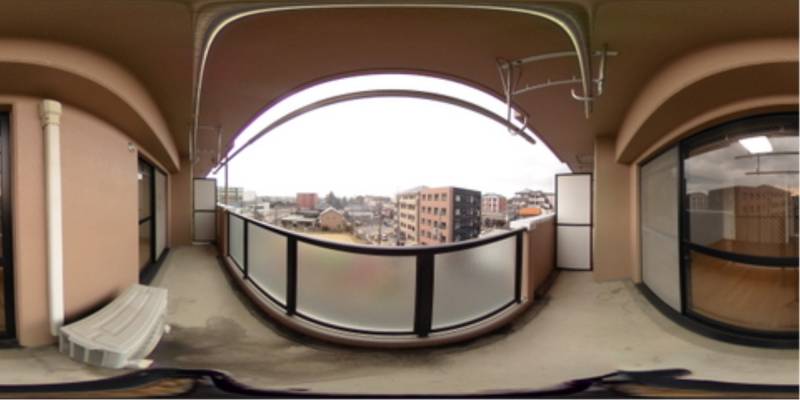 パノラマ画像バルコニー