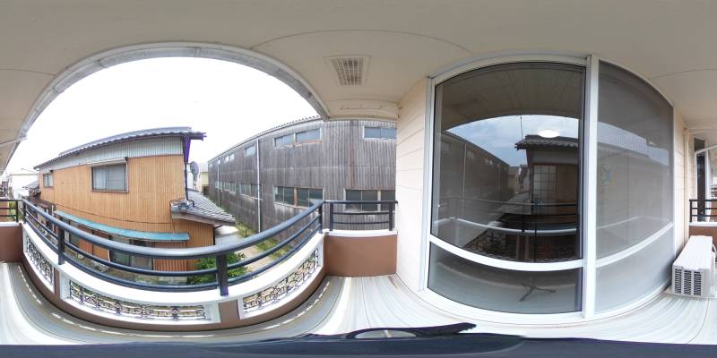 パノラマ画像バルコニー