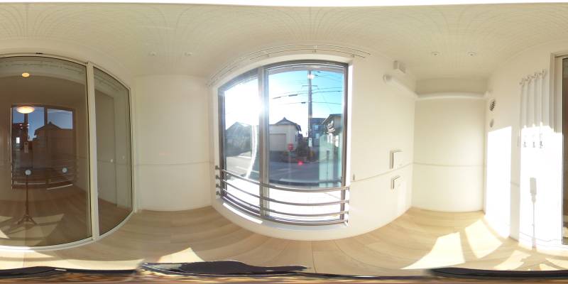 パノラマ画像バルコニー