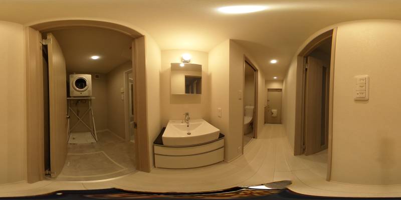 パノラマ画像洗面所