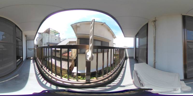 パノラマ画像バルコニー