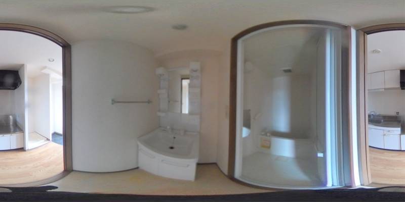 パノラマ画像洗面所