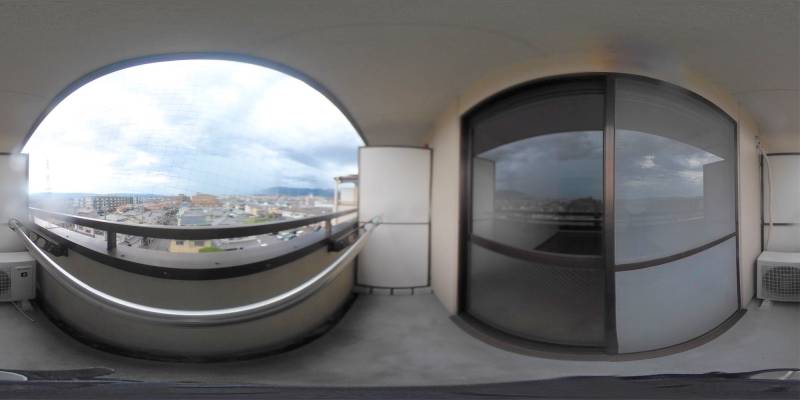 パノラマ画像バルコニー