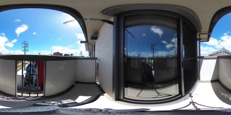 パノラマ画像バルコニー