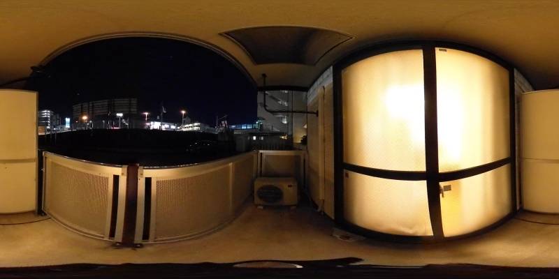 パノラマ画像バルコニー