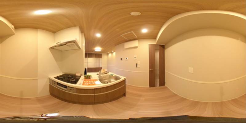 パノラマ画像キッチン