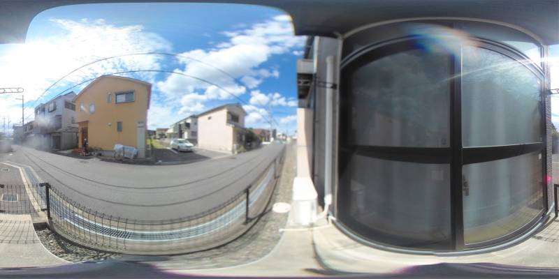 パノラマ画像バルコニー