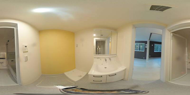 パノラマ画像洗面所