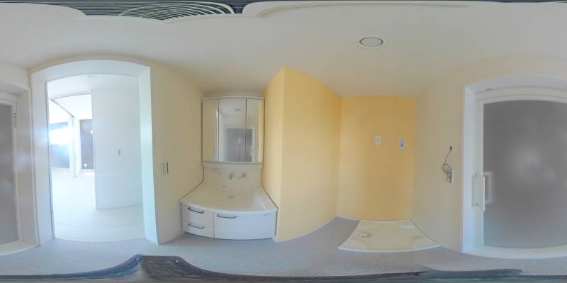 パノラマ画像洗面所