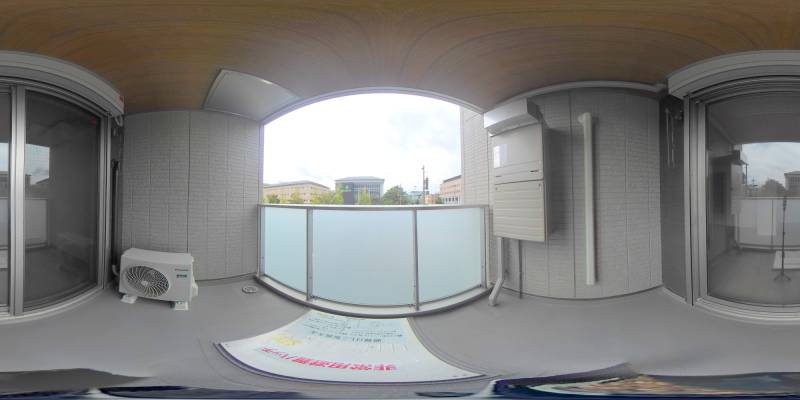 パノラマ画像バルコニー