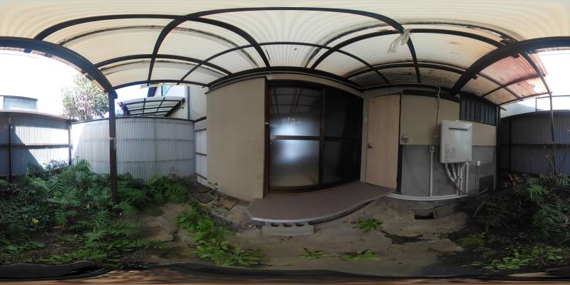 パノラマ画像庭